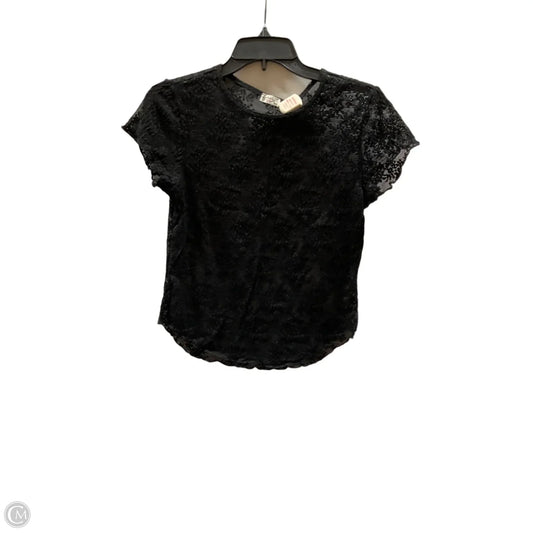 Top Short Sleeve By Free People In Black, Size: L