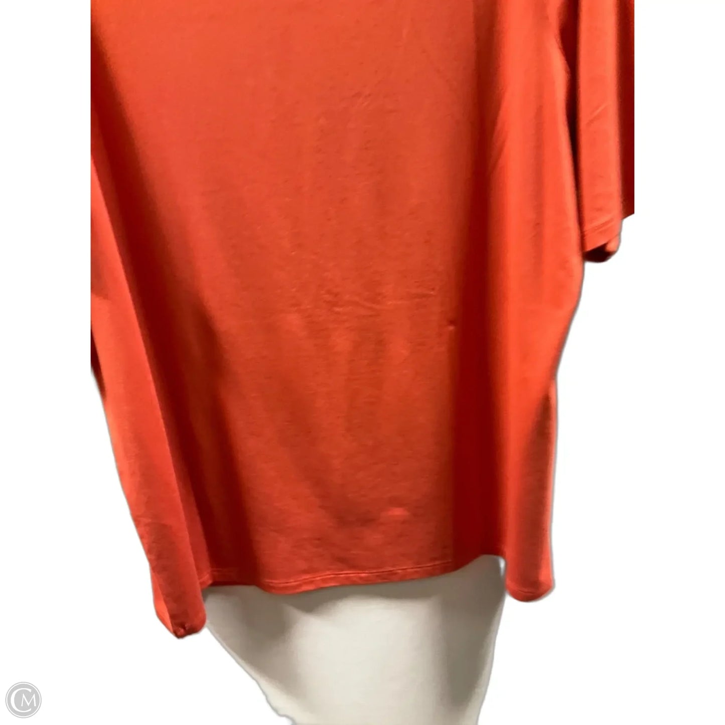Top Short Sleeve Basic By Chicos In Orange, Size: Xl
