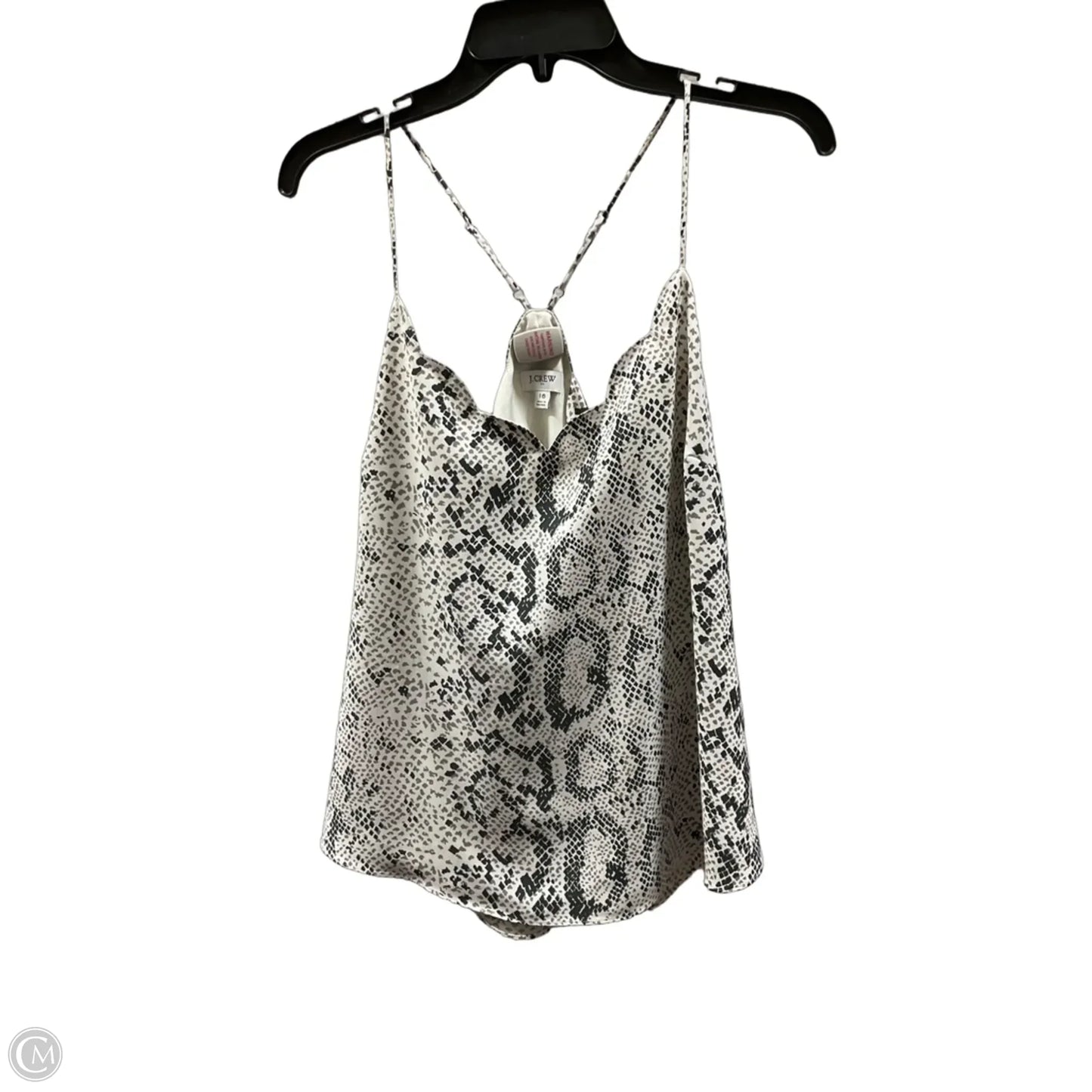 Top Sleeveless By J. Crew In Snakeskin Print, Size: Xl