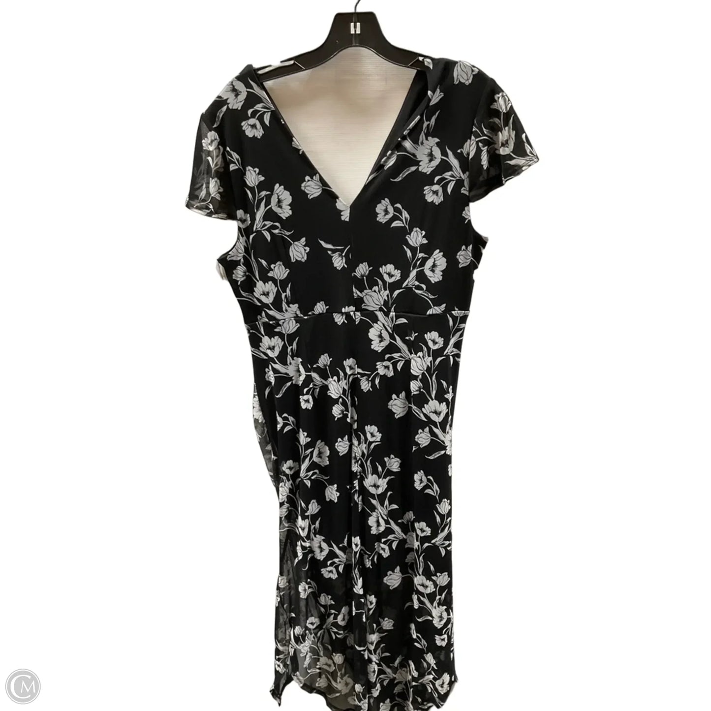 Dress Casual Maxi By Inc In Black & White, Size: Xl