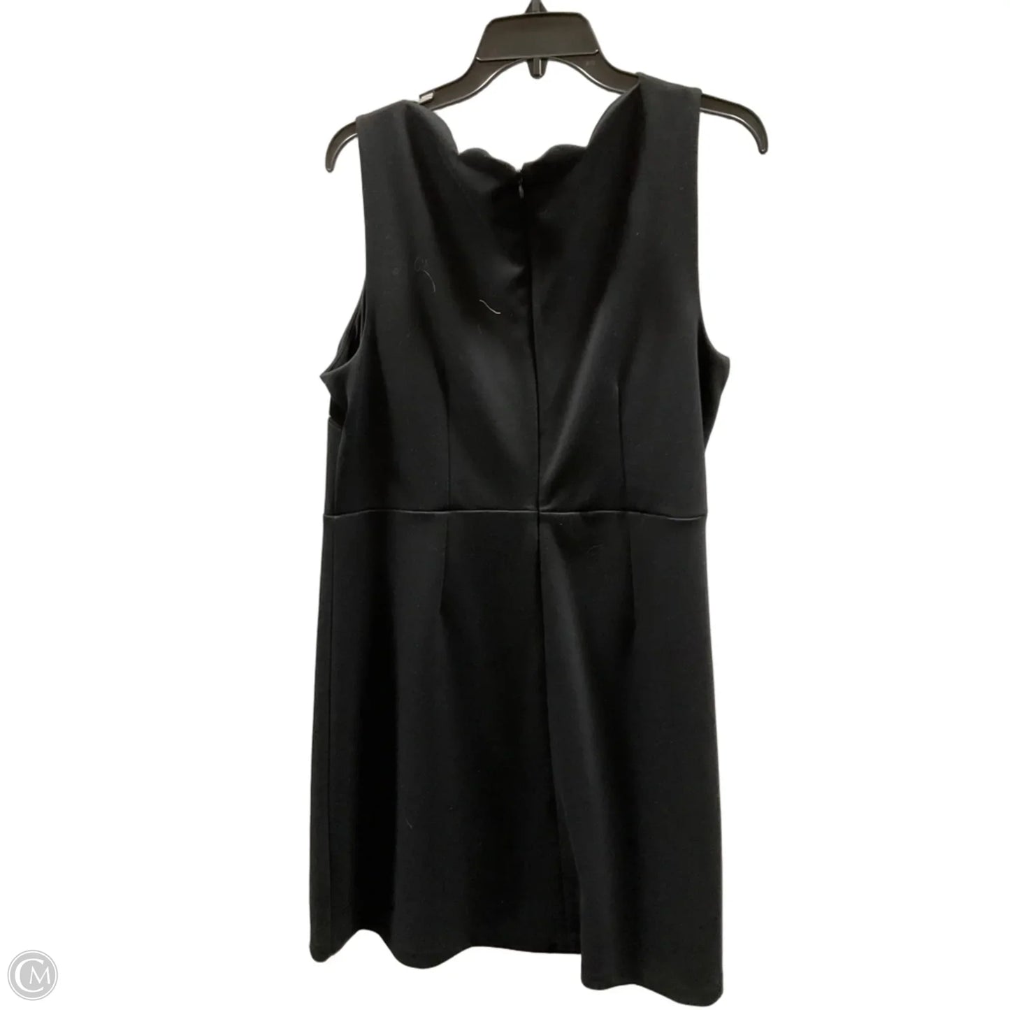 Dress Casual Midi By Loft In Black, Size: 16