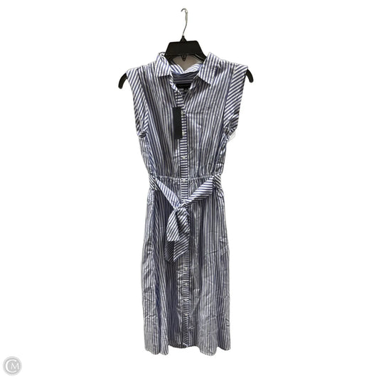 Dress Casual Midi By Banana Republic In Blue, Size: 0
