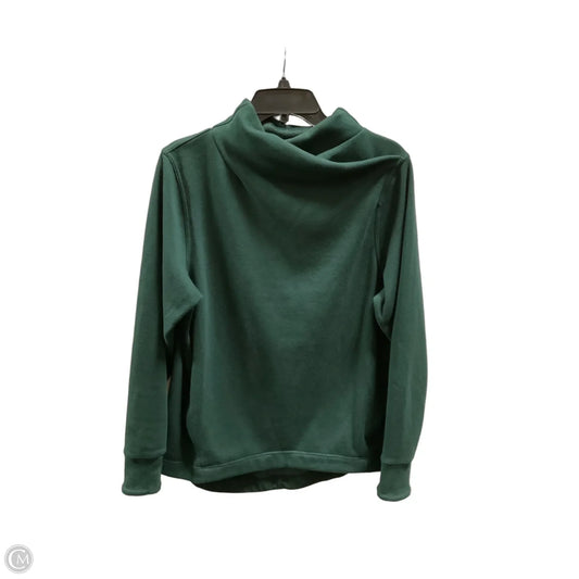 Athletic Top Long Sleeve Crewneck By Athleta In Green, Size: M
