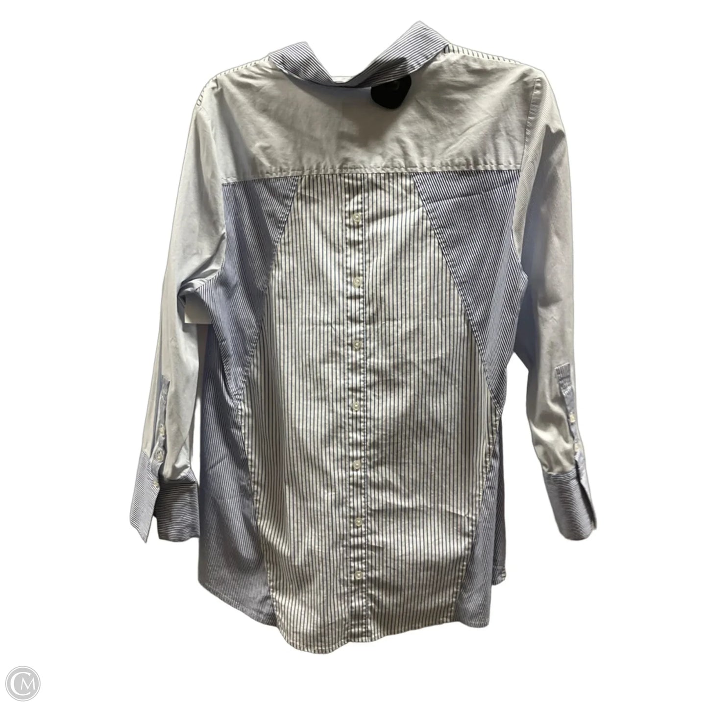 Blouse Long Sleeve By Chicos In Blue, Size: L