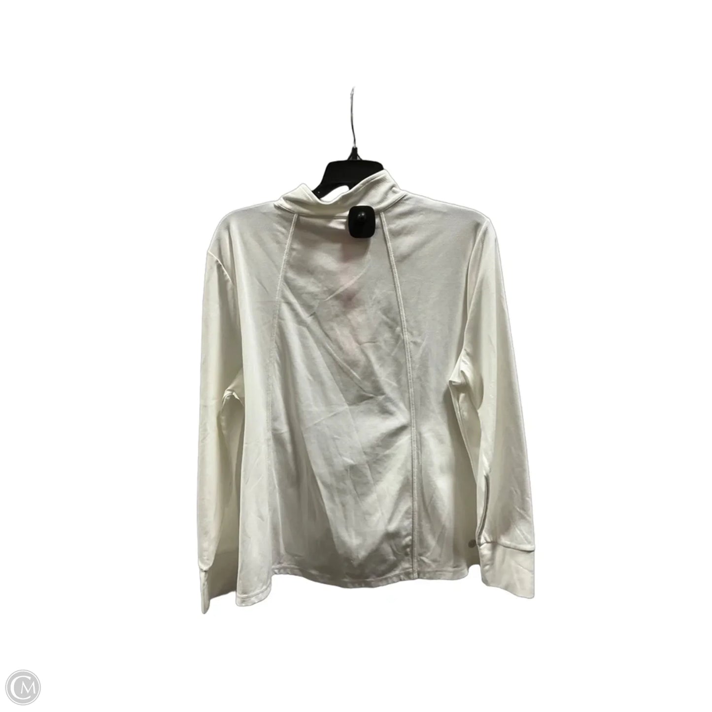 Athletic Top Long Sleeve Collar By Talbots In White, Size: Xl
