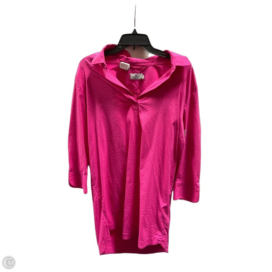 Swimwear Cover-up By Vineyard Vines In Pink, Size: L