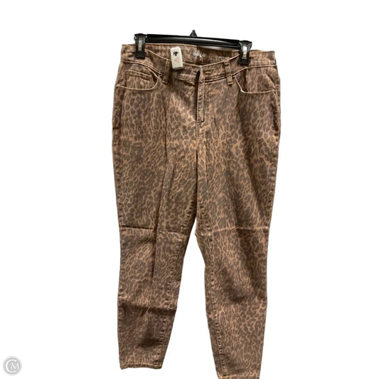 Jeans Skinny By Style And Company In Animal Print, Size: 10