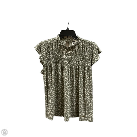 Top Short Sleeve By Anne Klein In Green, Size: M