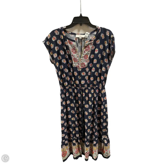 Dress Casual Midi By Loft In Multi-colored, Size: M