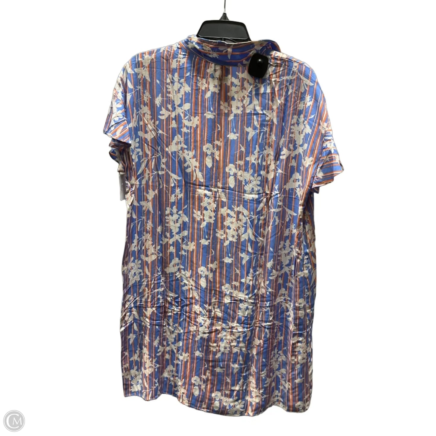 Dress Casual Midi By Bobeau In Blue & Orange, Size: M