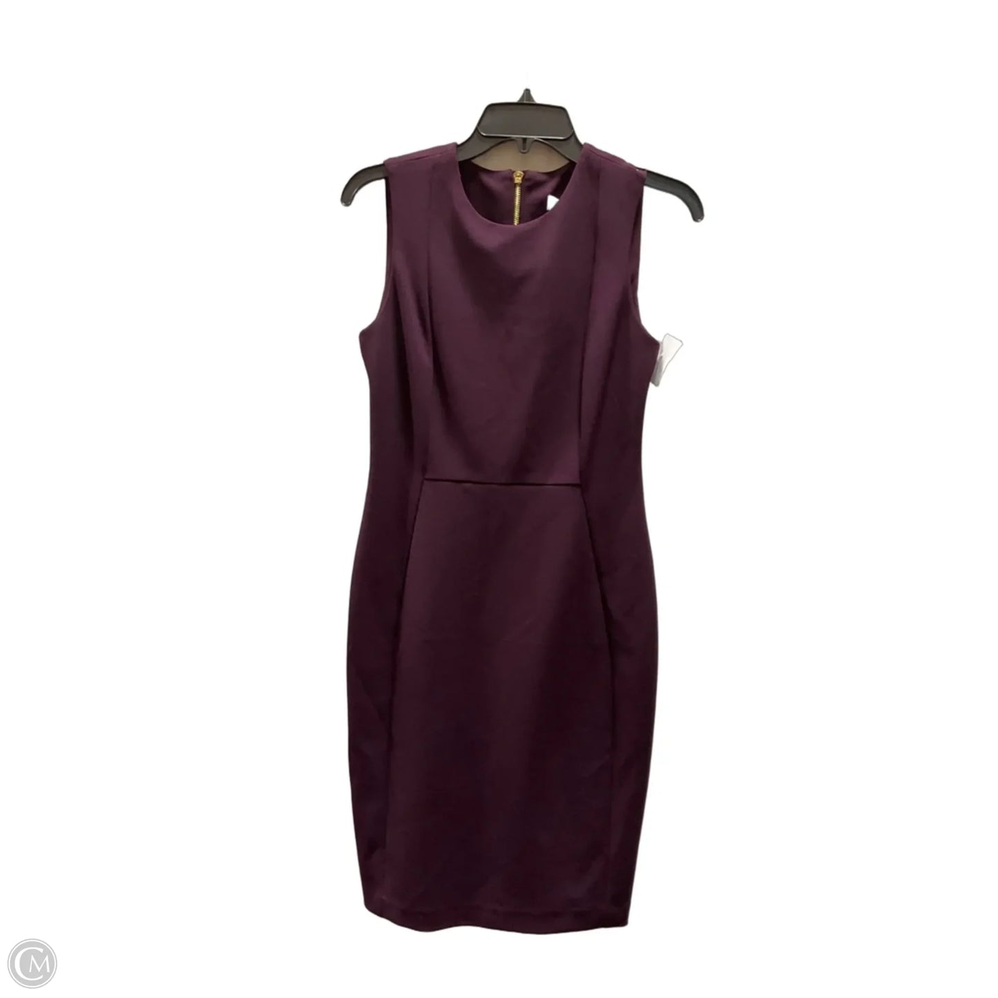 Dress Casual Midi By Calvin Klein In Purple, Size: 4