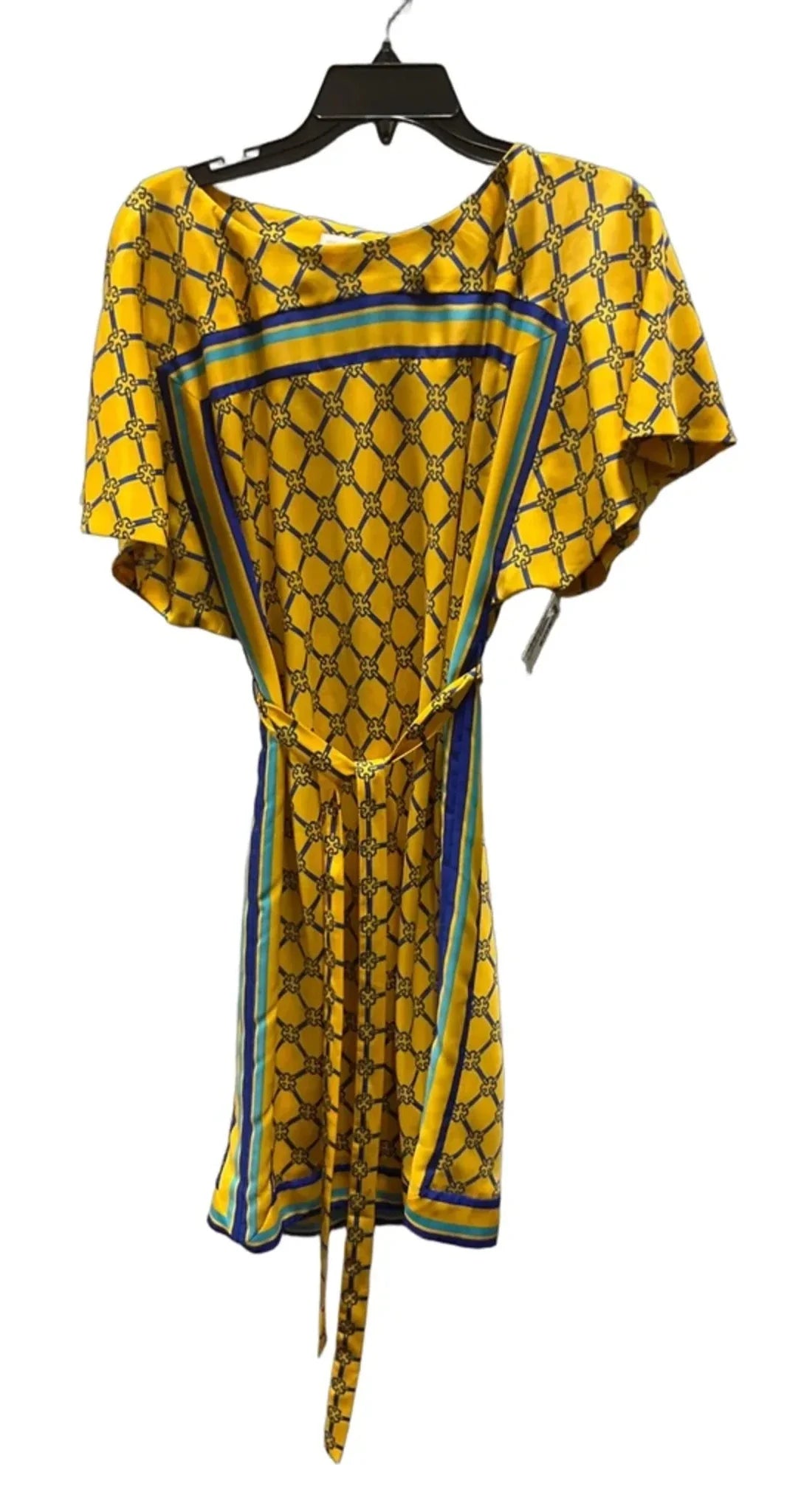 Dress Casual Midi By New York And Co In Yellow, Size: M