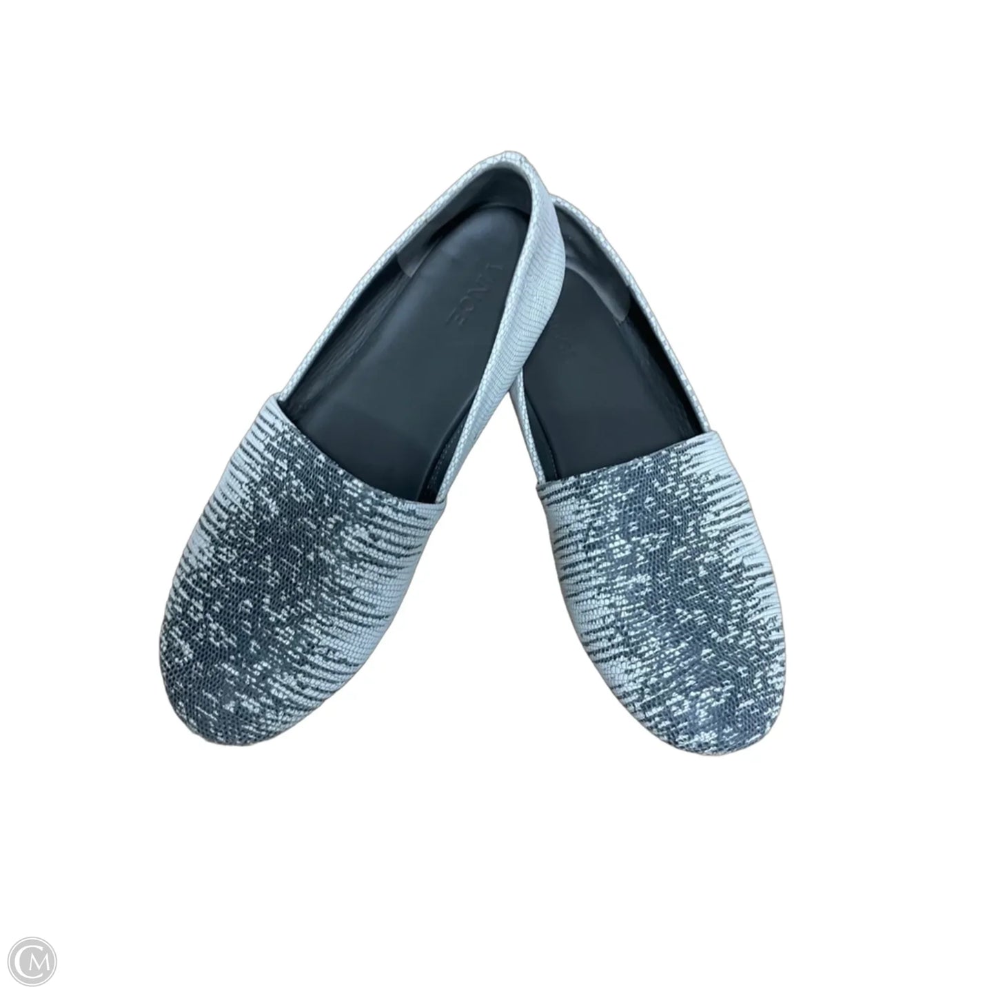 Shoes Flats By Vince In Grey & White, Size: 9.5