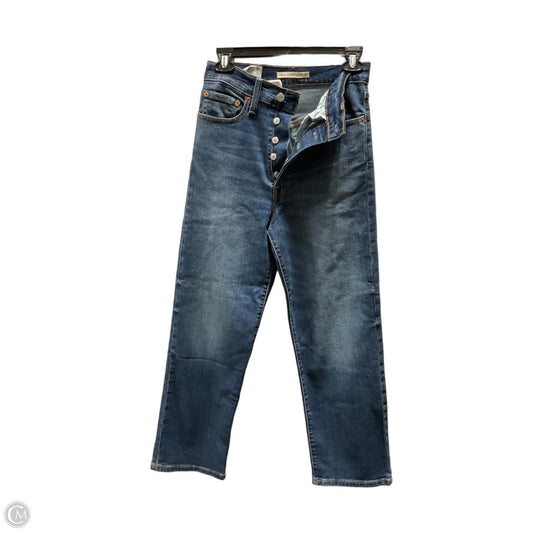 Jeans Straight By Levis In Blue Denim, Size: 4