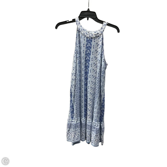Dress Casual Midi By Loft In Blue & White, Size: M