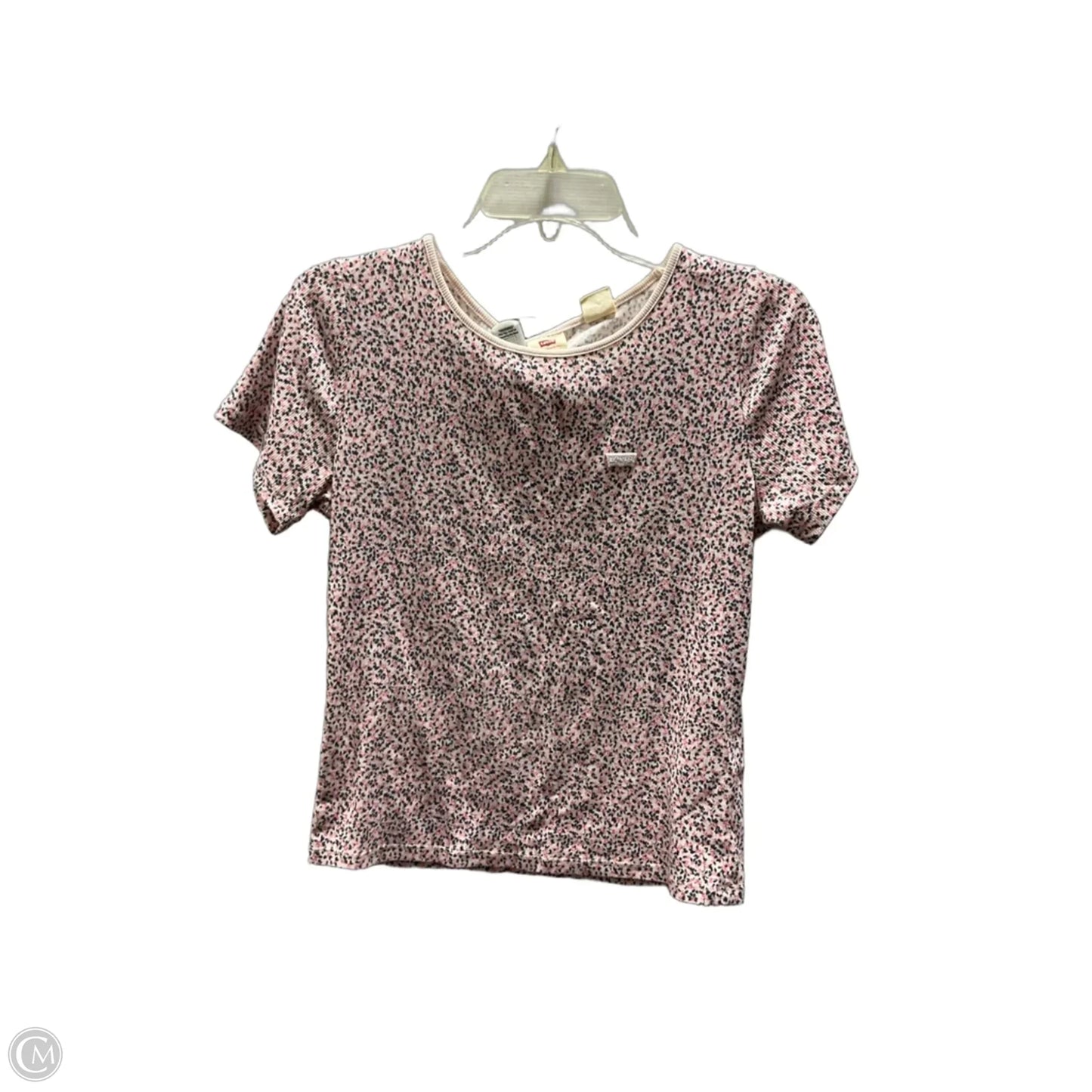 Top Short Sleeve By Levis In Pink, Size: L