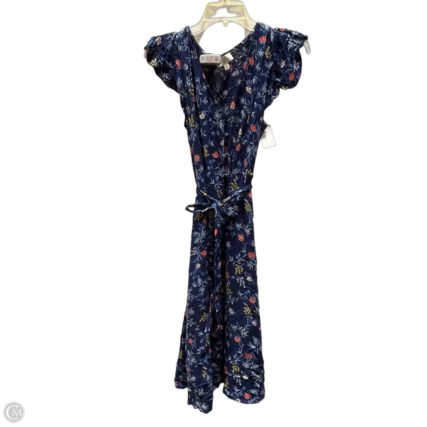 Dress Casual Midi By Lucky Brand In Blue, Size: S