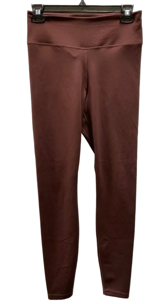 Athletic Leggings By Nike In Maroon, Size: M