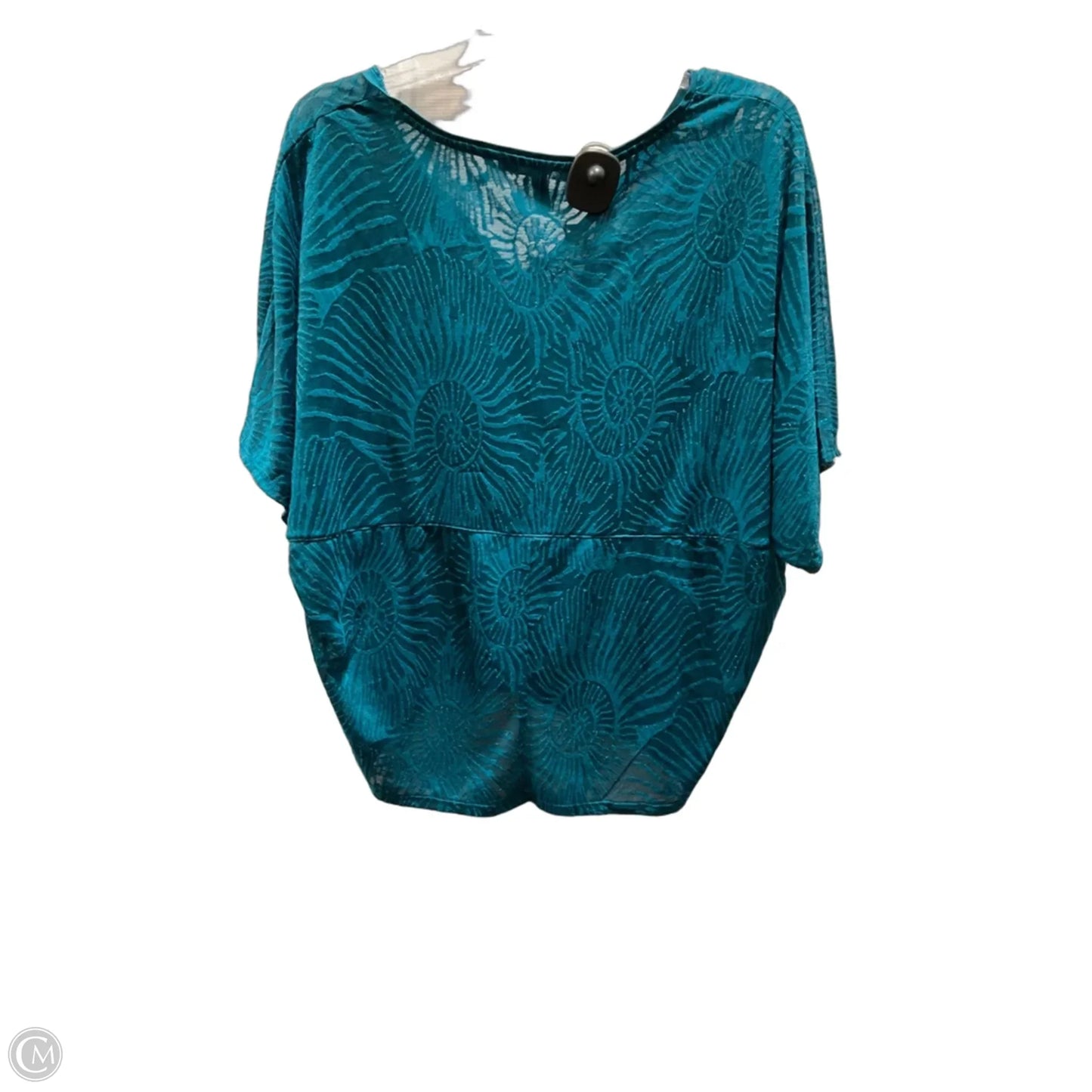 Top Short Sleeve By White House Black Market In Teal, Size: M