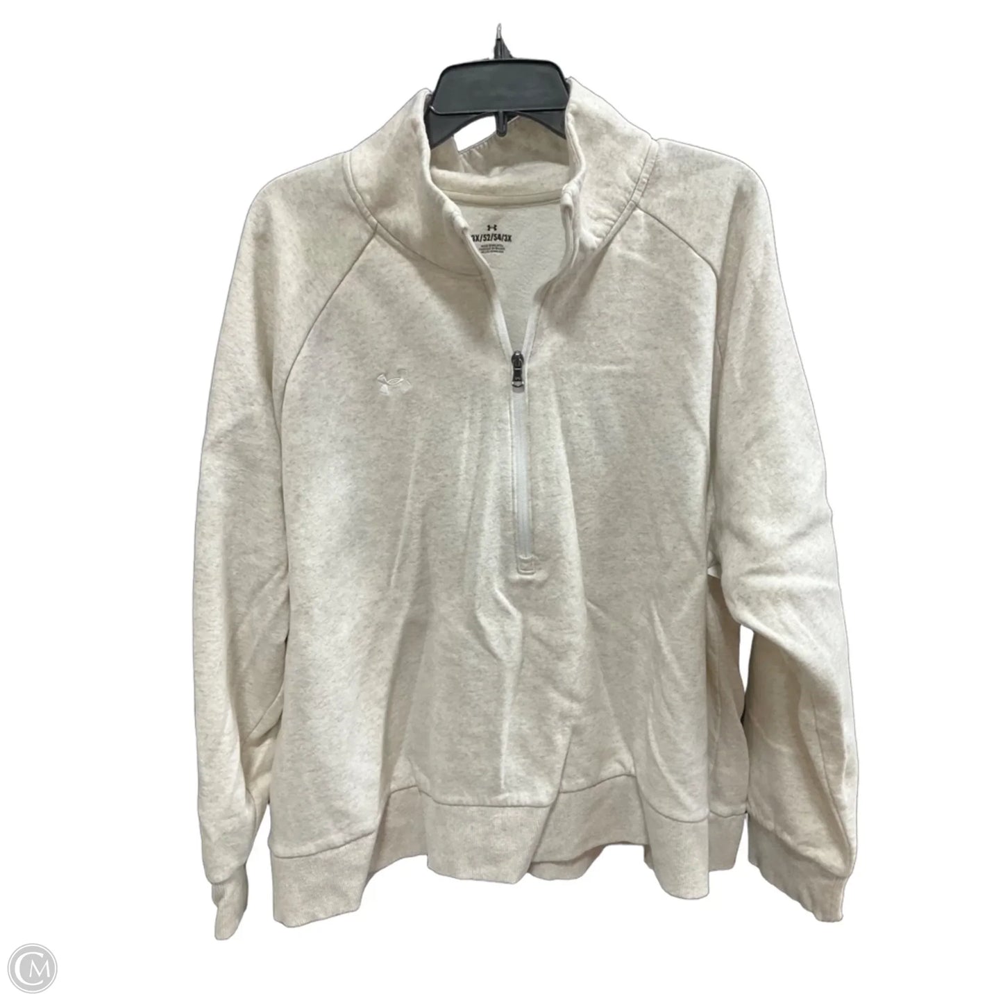 Athletic Sweatshirt Crewneck By Under Armour In Cream, Size: 3x