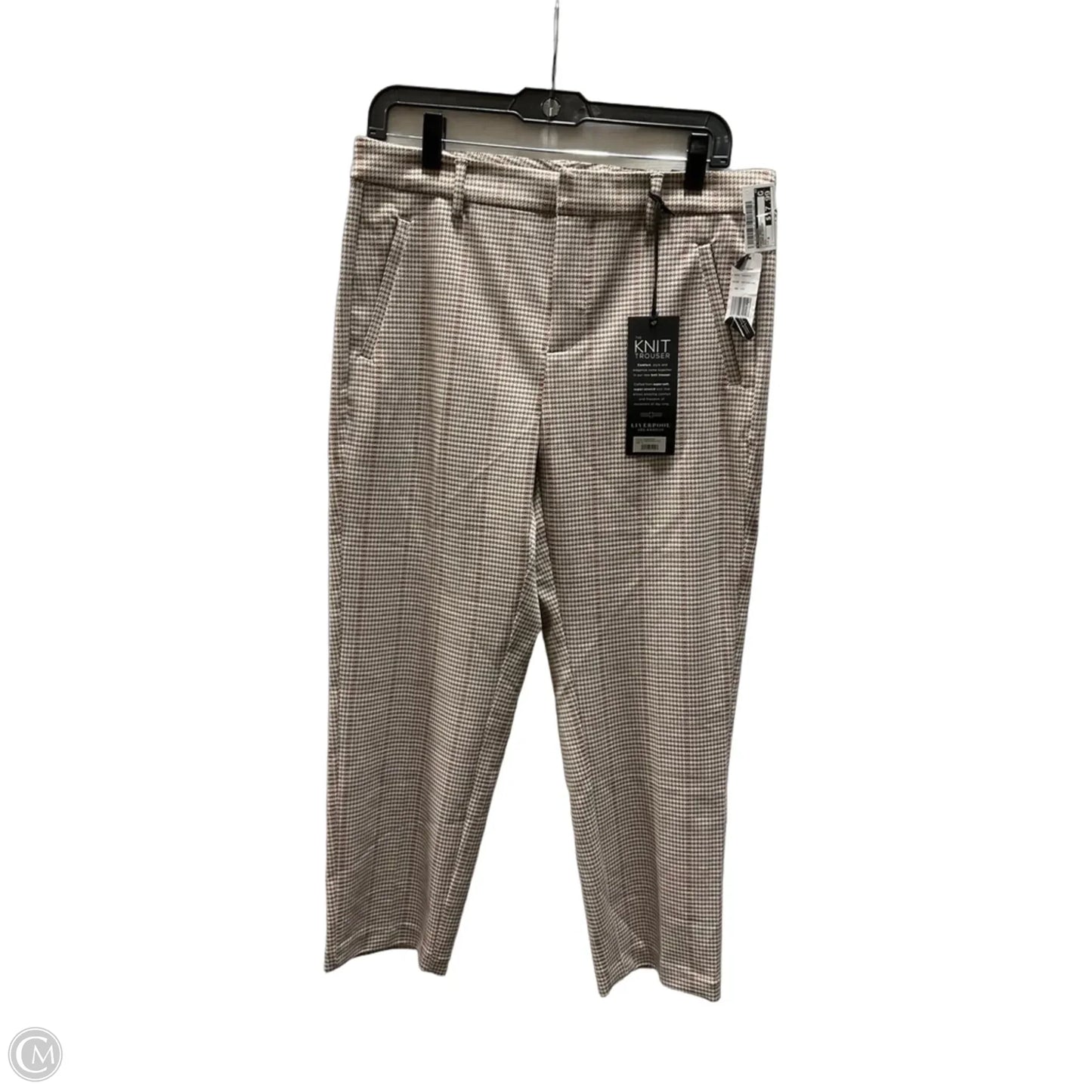 Pants Dress By Liverpool In Cream & Orange, Size: 8