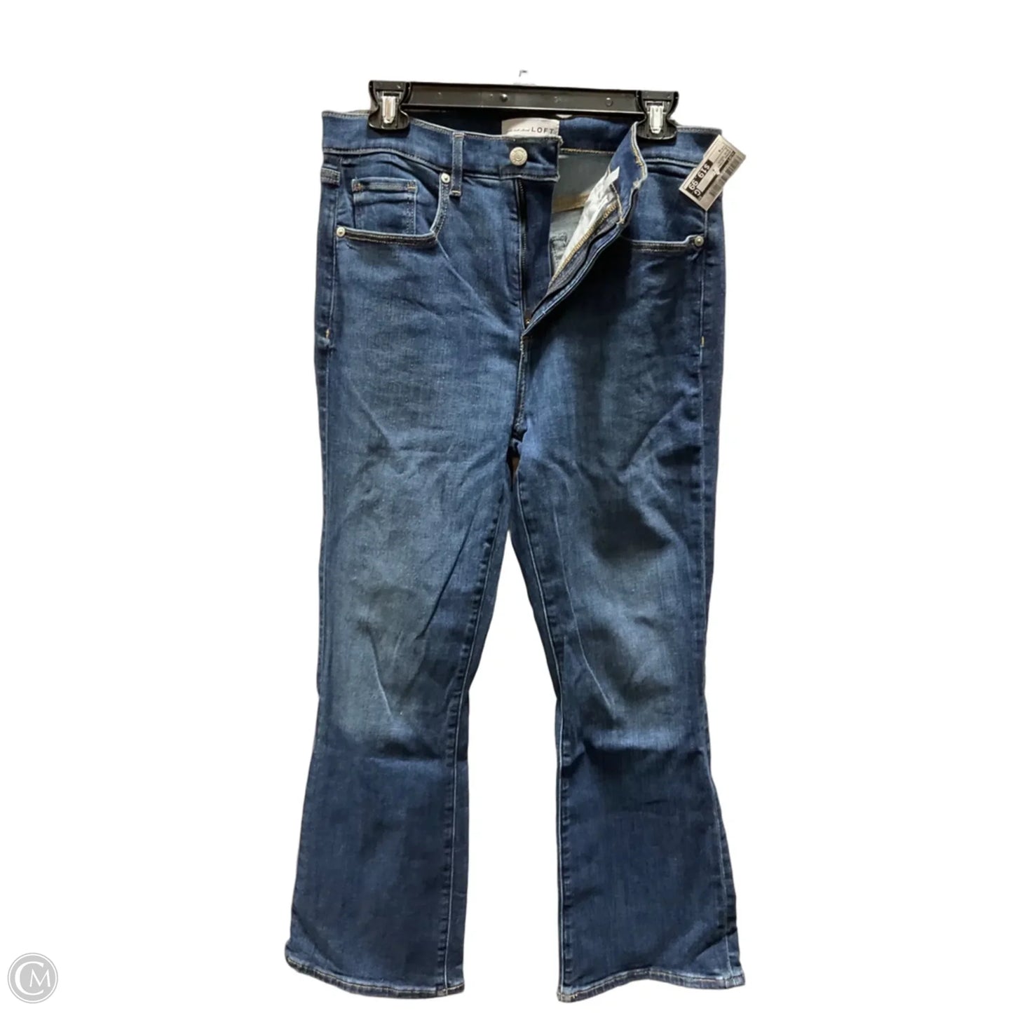 Jeans Straight By Loft In Blue Denim, Size: 6