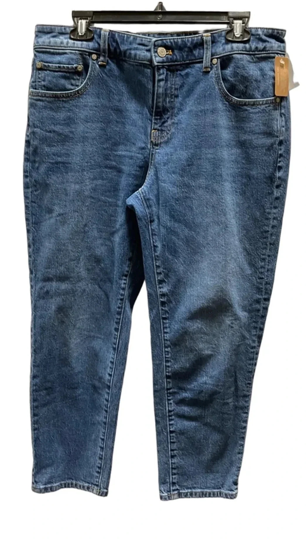 Jeans Straight By Talbots In Blue Denim, Size: 10