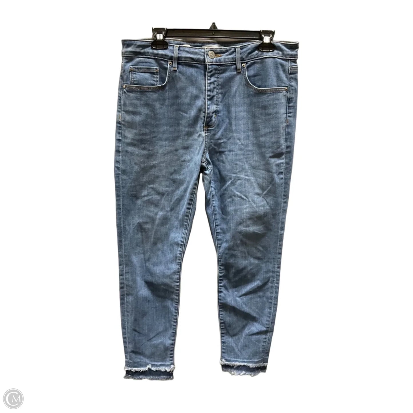 Jeans Skinny By Loft In Blue Denim, Size: 12