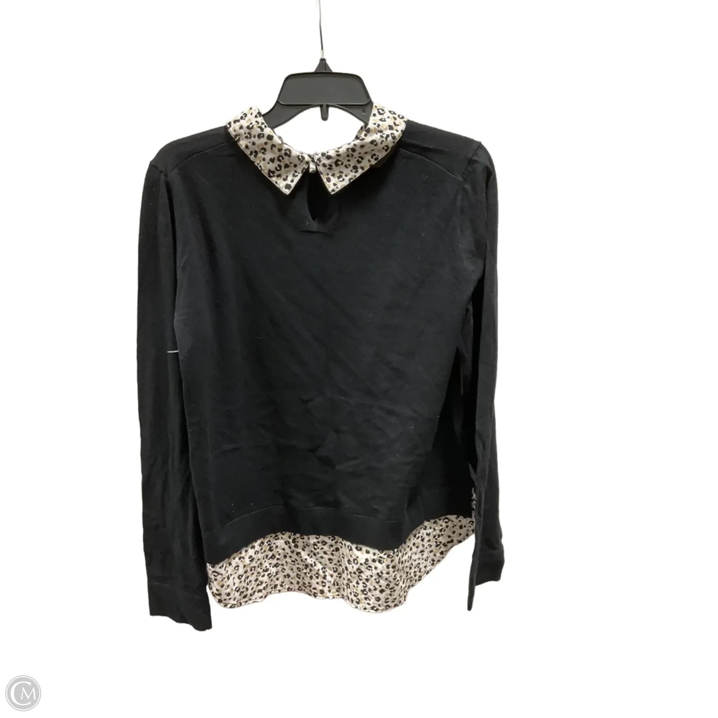 Top Long Sleeve By J. Crew In Black, Size: L