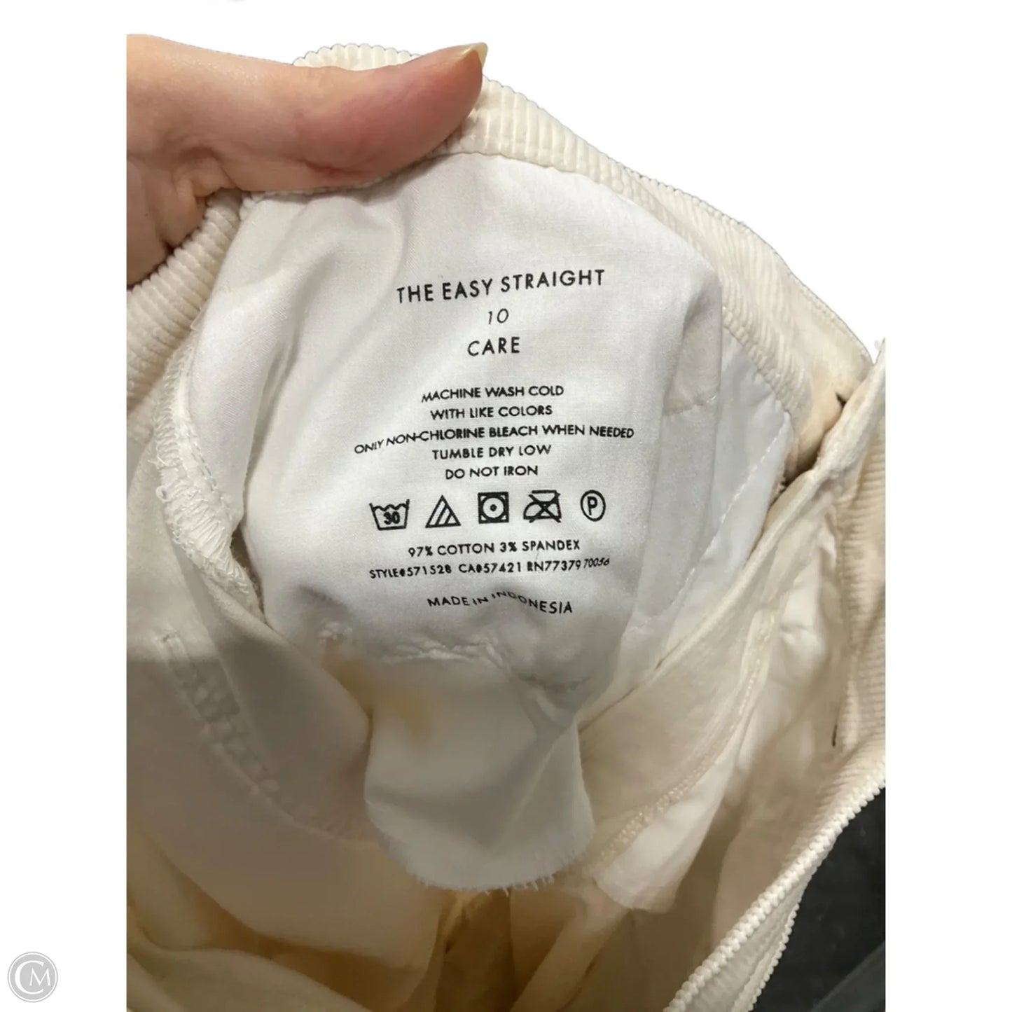 Jeans Straight By Ann Taylor In White, Size: 10