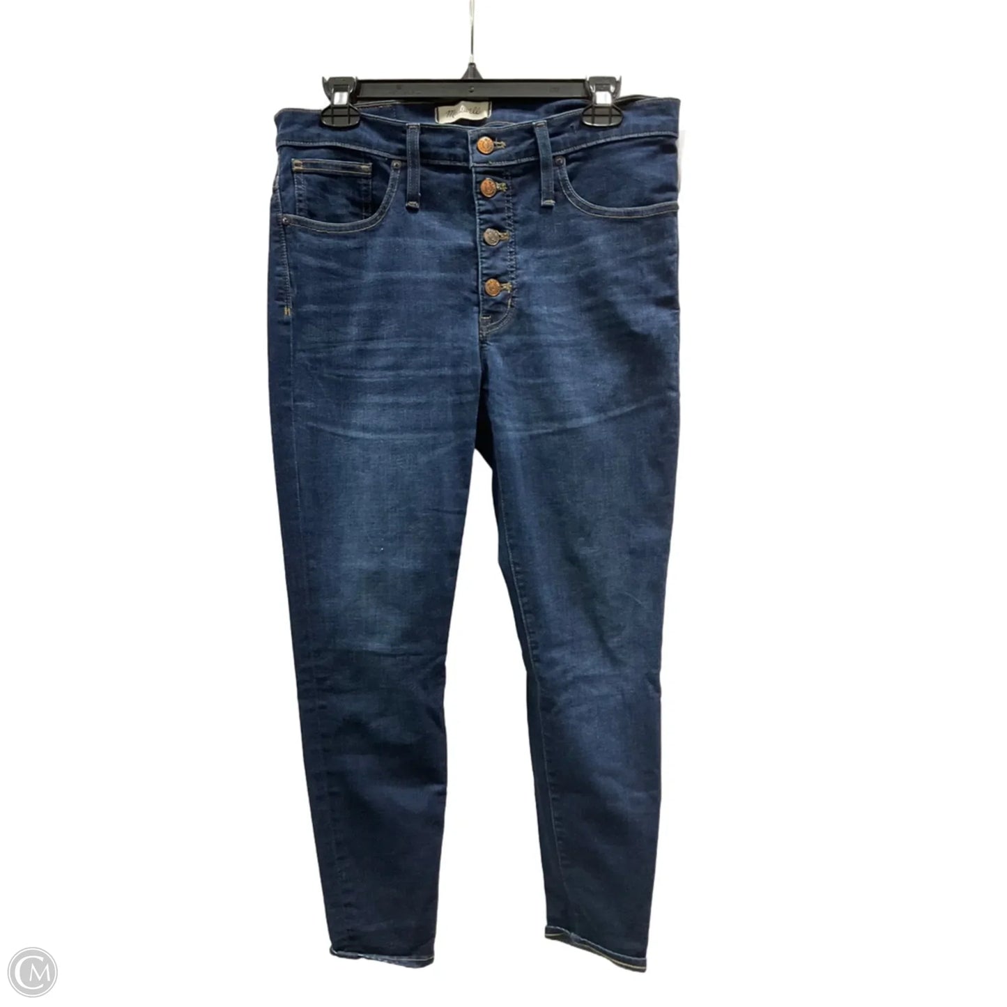 Jeans Straight By Madewell In Blue Denim, Size: 8