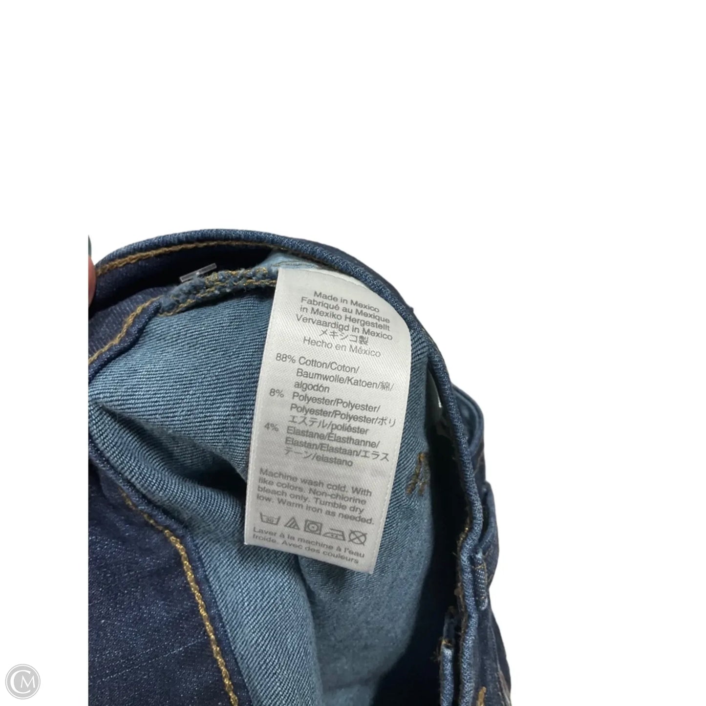 Jeans Straight By Madewell In Blue Denim, Size: 8