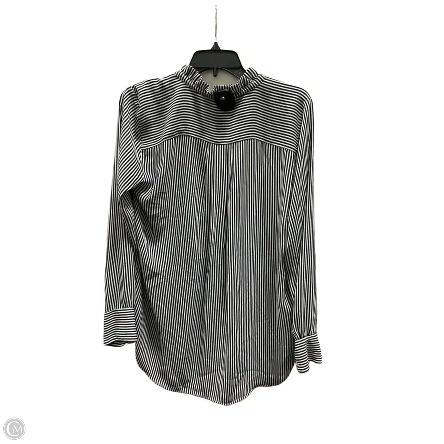 Top Long Sleeve By Loft In Striped Pattern, Size: M