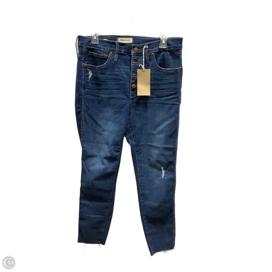 Jeans Skinny By Madewell In Blue Denim, Size: 8