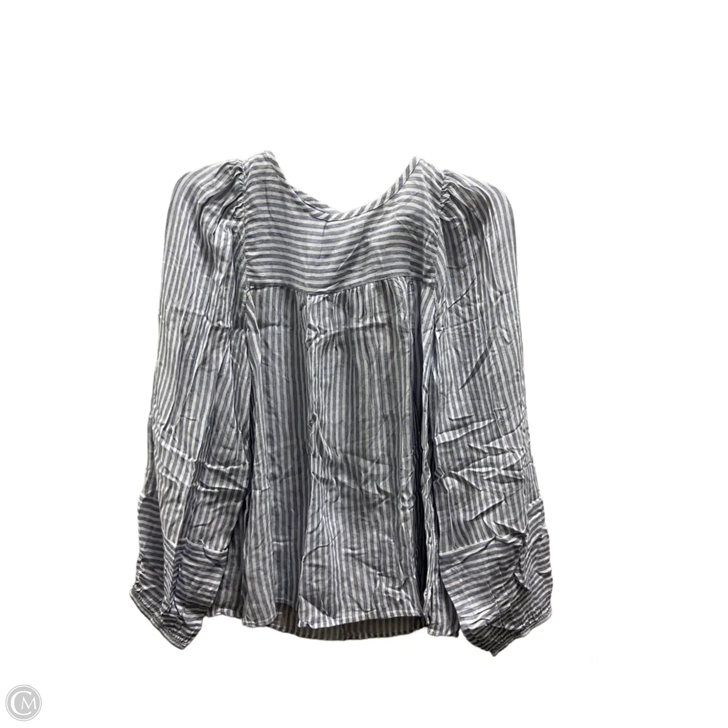 Top Long Sleeve By Loft In Striped Pattern, Size: M