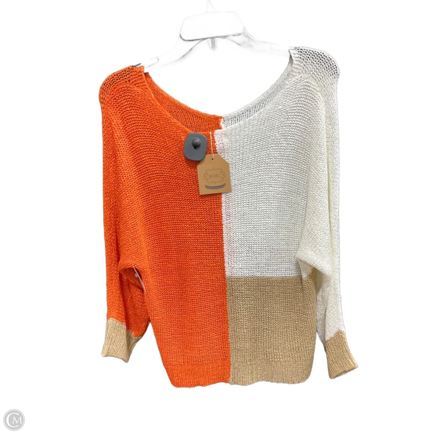 Top Long Sleeve By Kori America In Orange, Size: S
