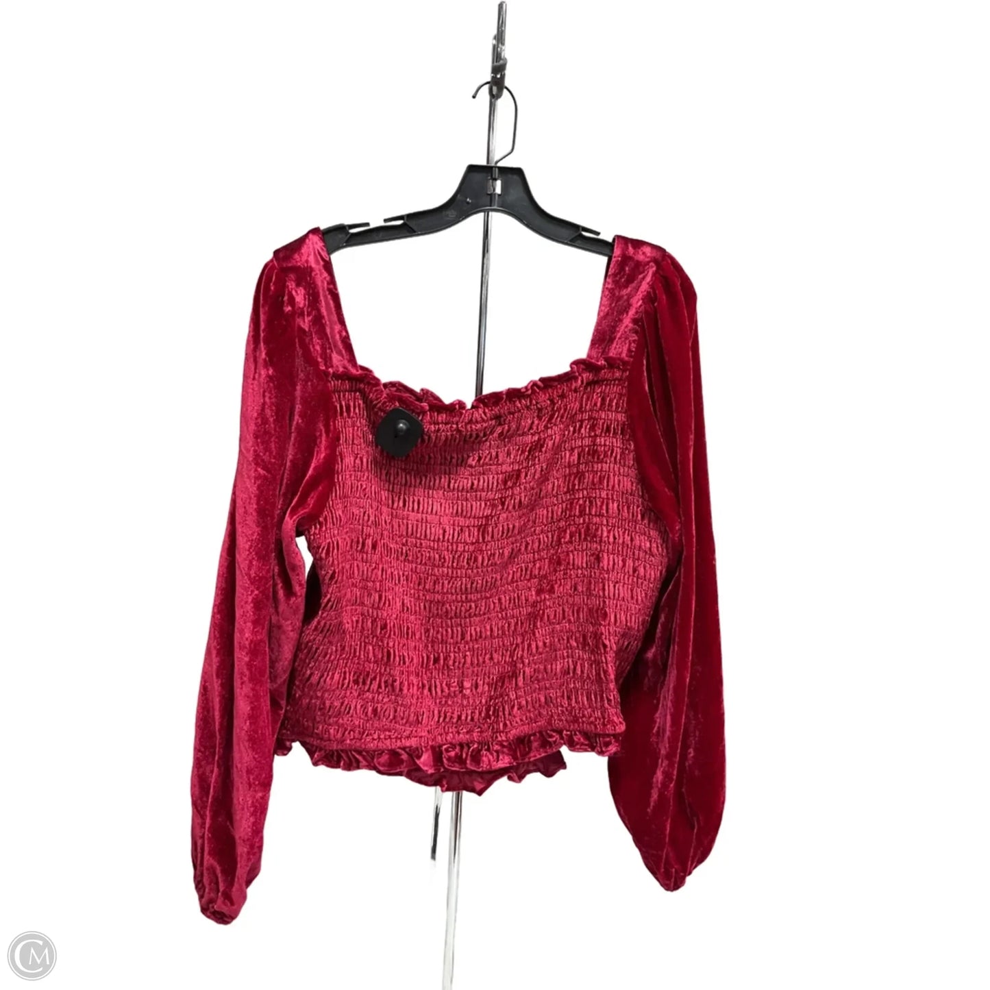 Top Long Sleeve By Torrid In Red, Size: 2x