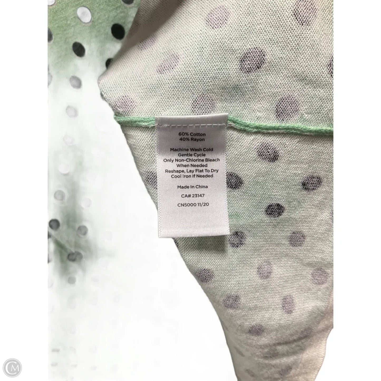 Top Short Sleeve By Talbots In Polkadot Pattern, Size: 3x