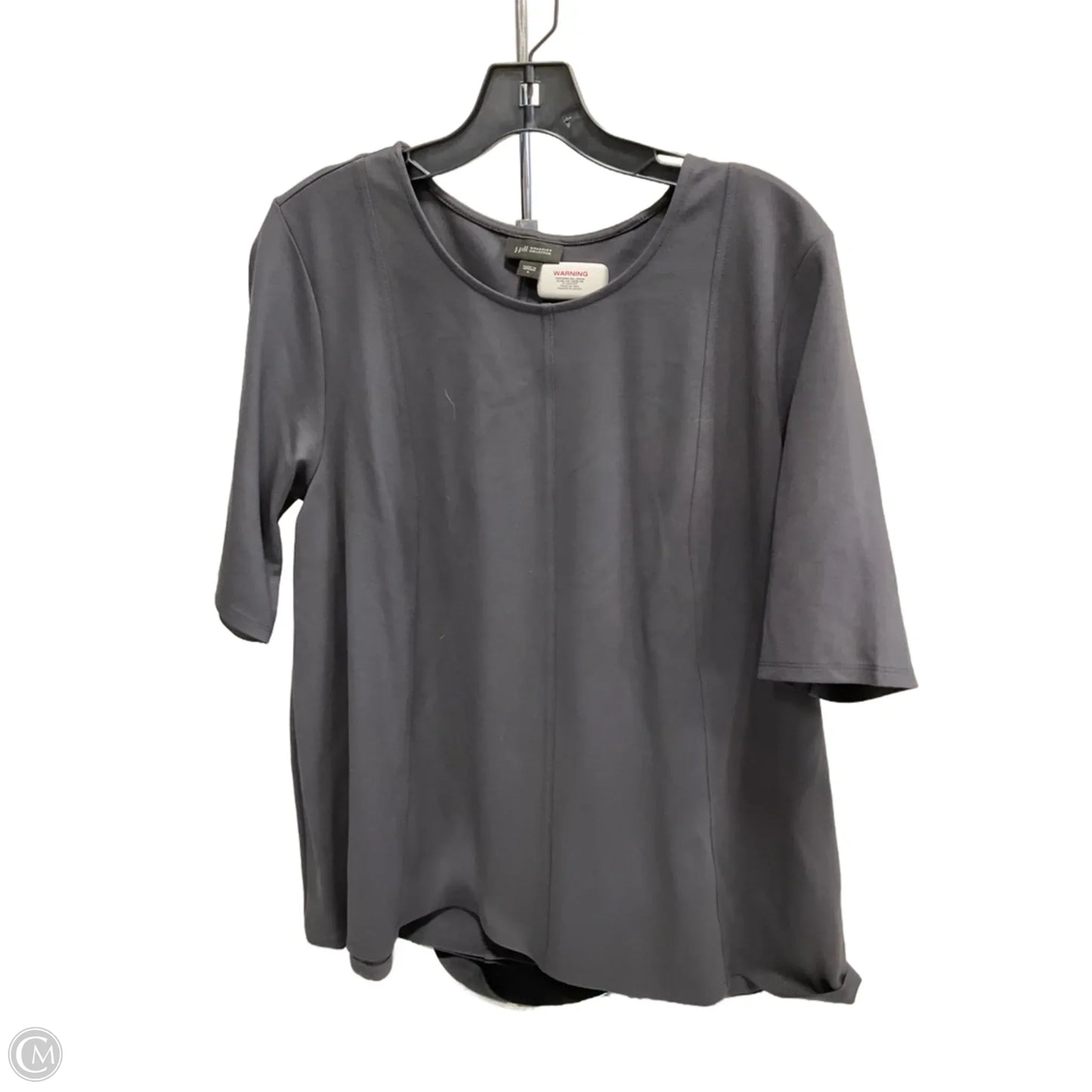 Top Short Sleeve By J. Jill In Black, Size: L