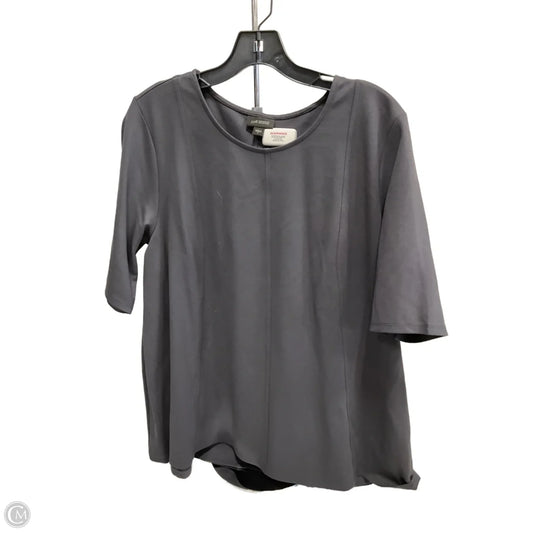 Top Short Sleeve By J. Jill In Black, Size: L