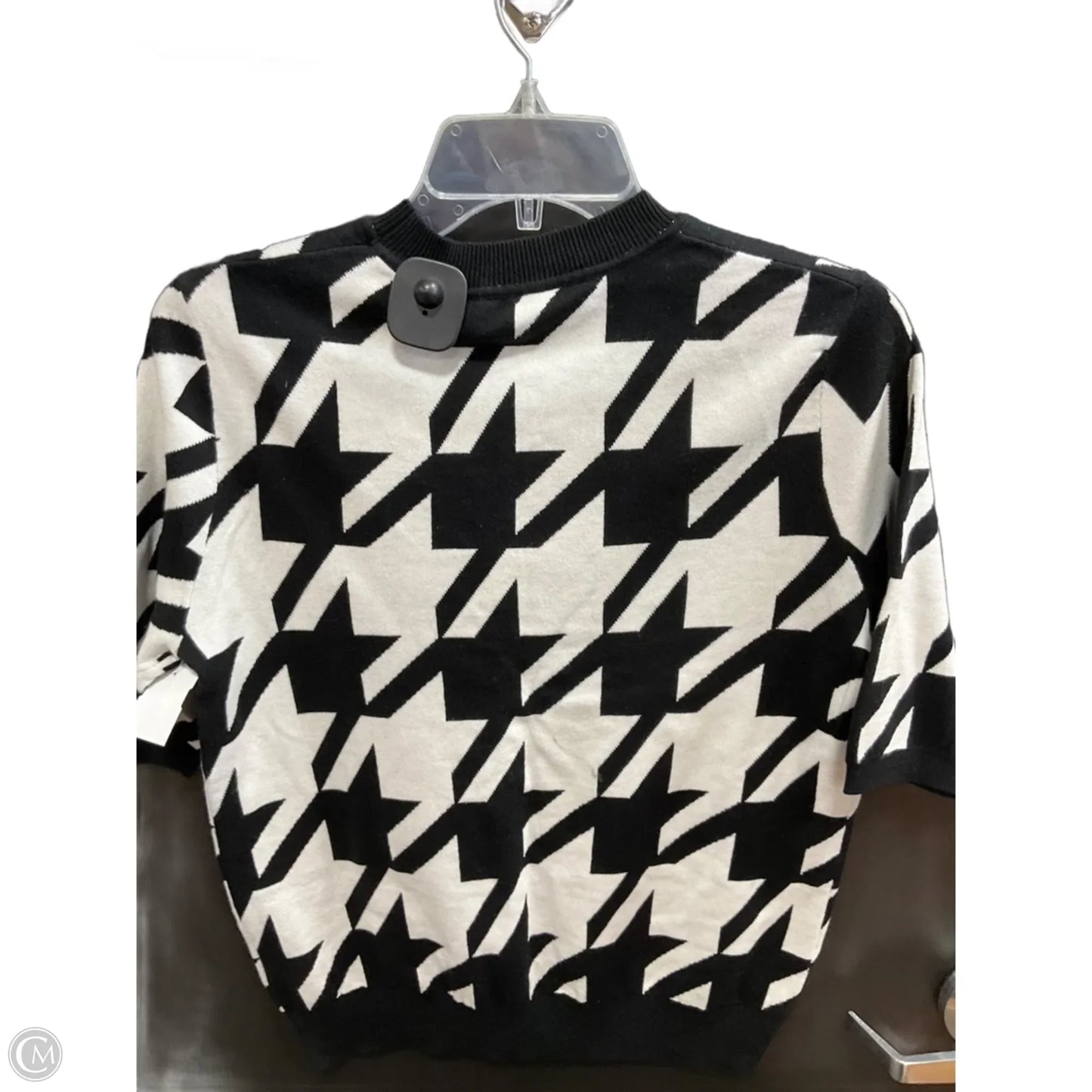 Top 3/4 Sleeve By Cma In Black & White, Size: M