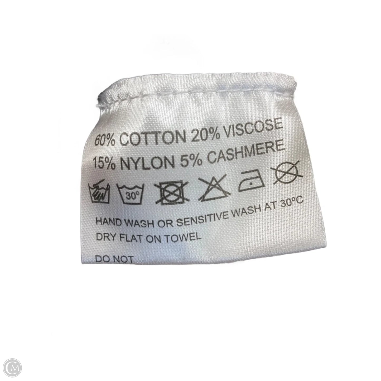 Top 3/4 Sleeve By Cma In Black & White, Size: M