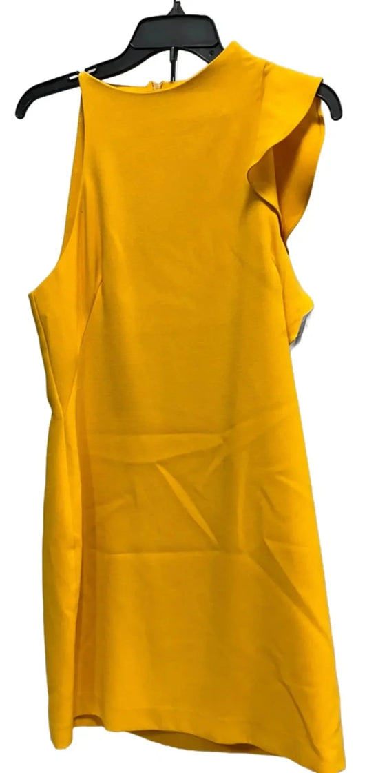 Dress Casual Midi By Black Halo In Yellow, Size: 10