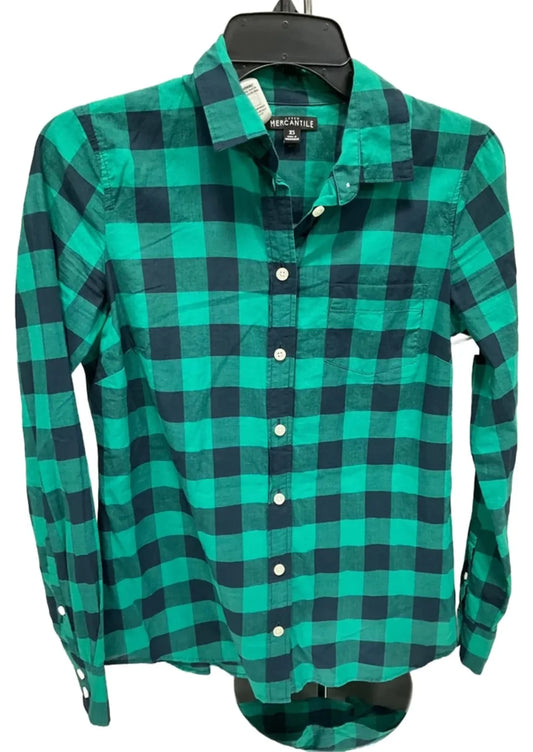 Top Long Sleeve By J. Crew In Green, Size: Xs