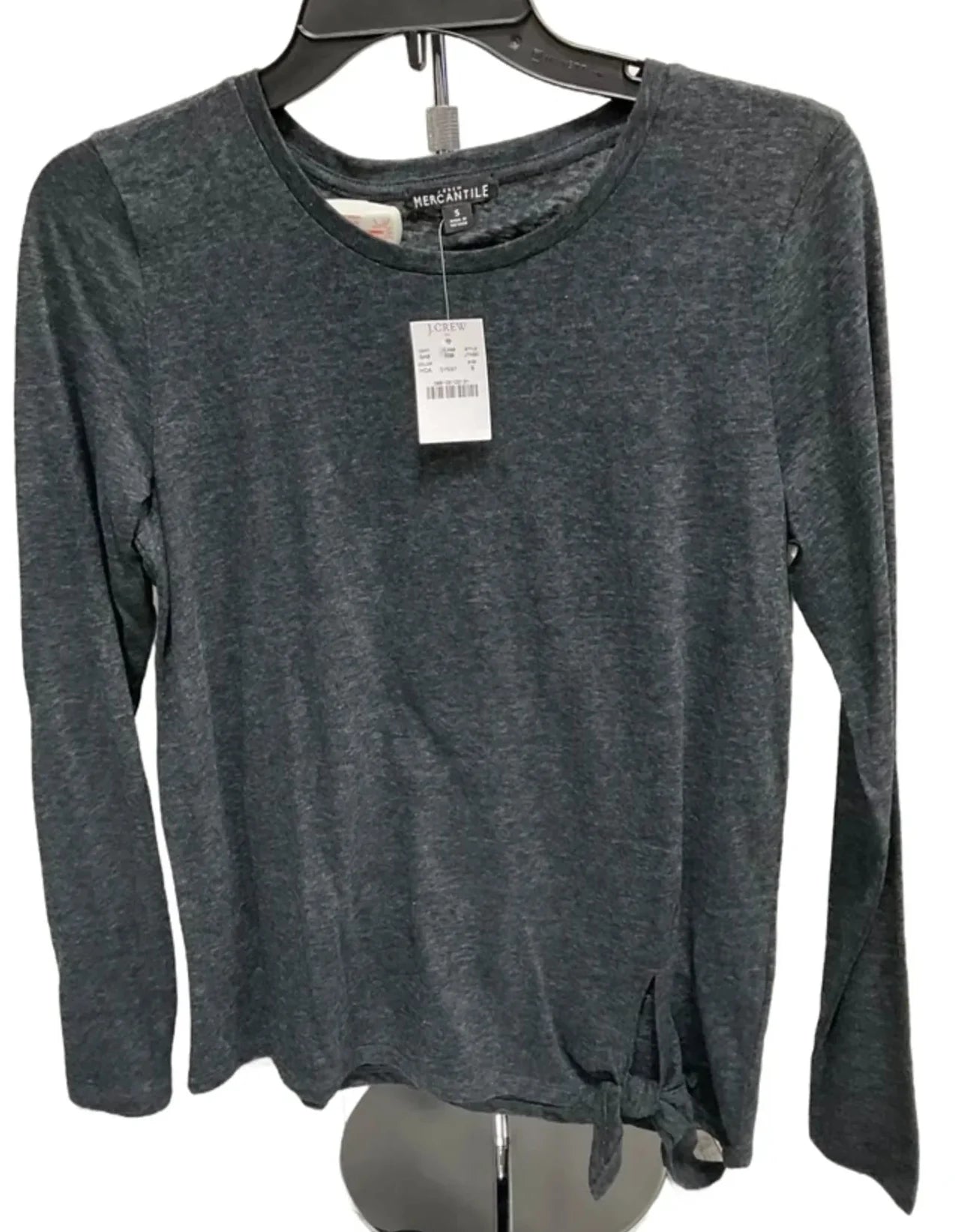 Top Long Sleeve By J. Crew In Grey, Size: S