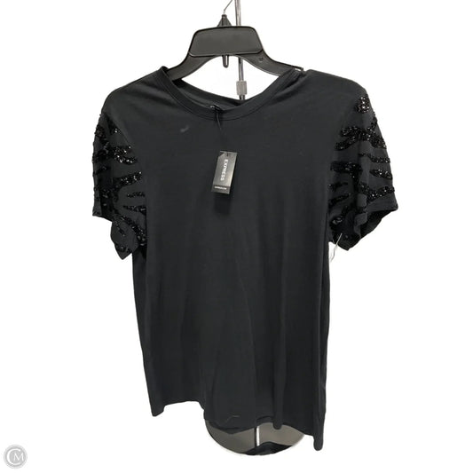 Top Short Sleeve By Express In Black, Size: Xs