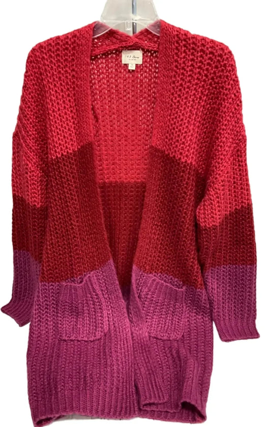 Cardigan By 143 Story In Red, Size: M