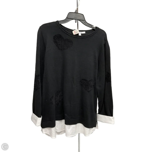 Top Long Sleeve By Chicos In Black, Size: Xl