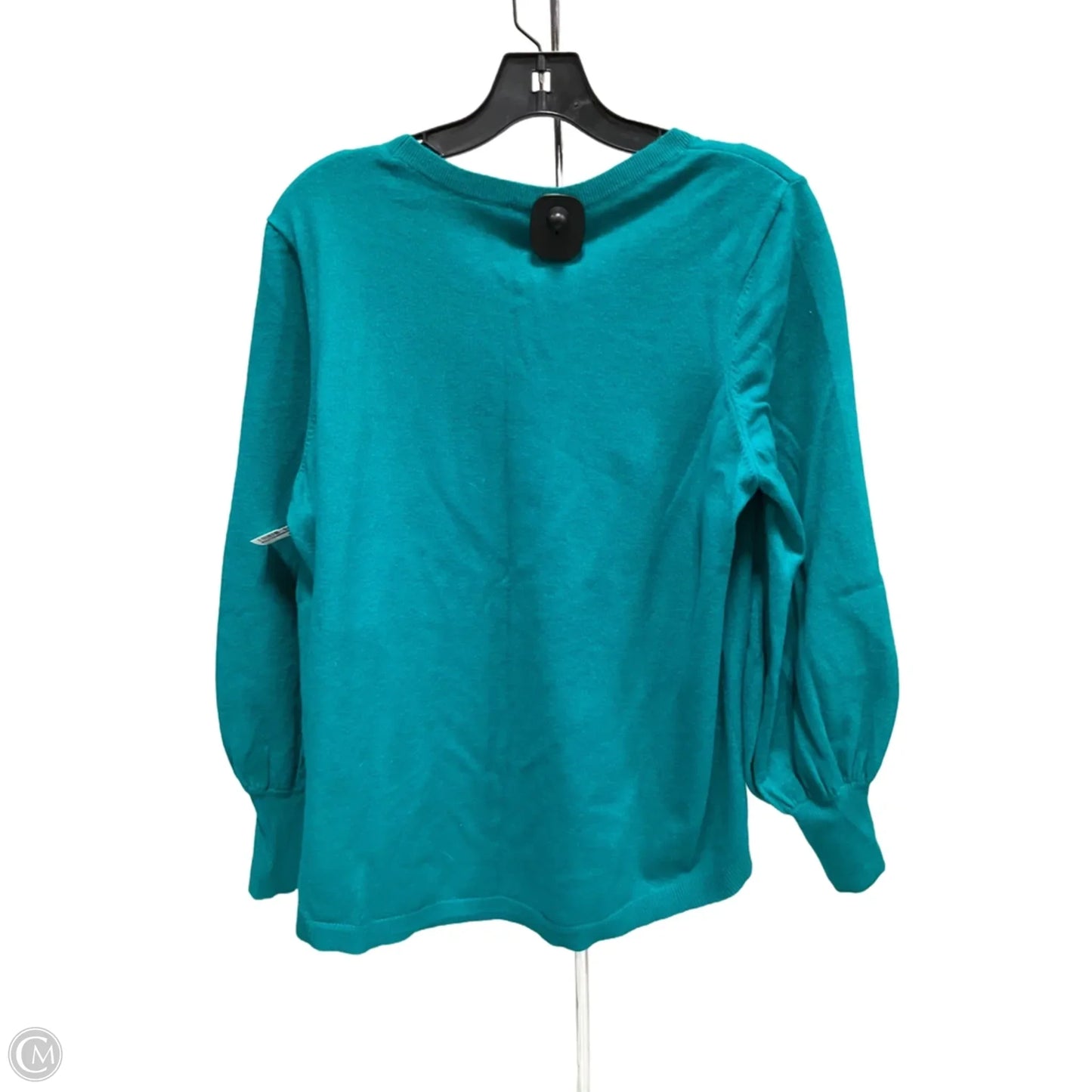 Top Long Sleeve By Chicos In Teal, Size: L