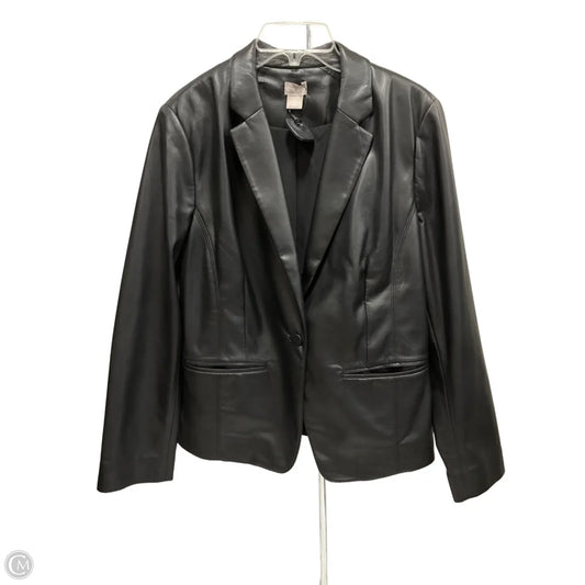 Jacket Other By Chicos In Black, Size: L